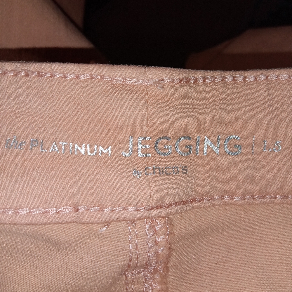 Dusty Rose Petite Jeggings - Picture 4 of 6